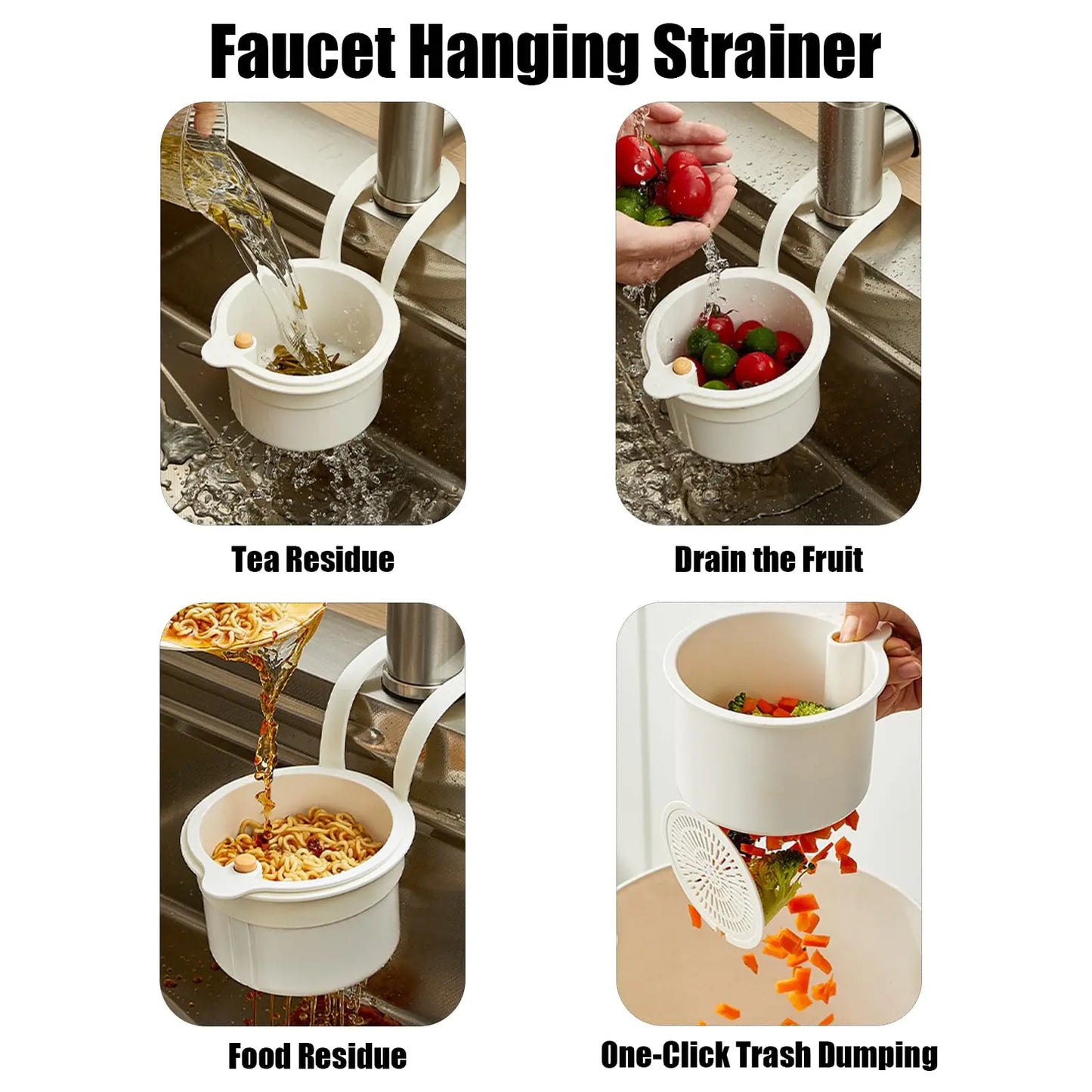 Self-Cleaning Sink Strainer