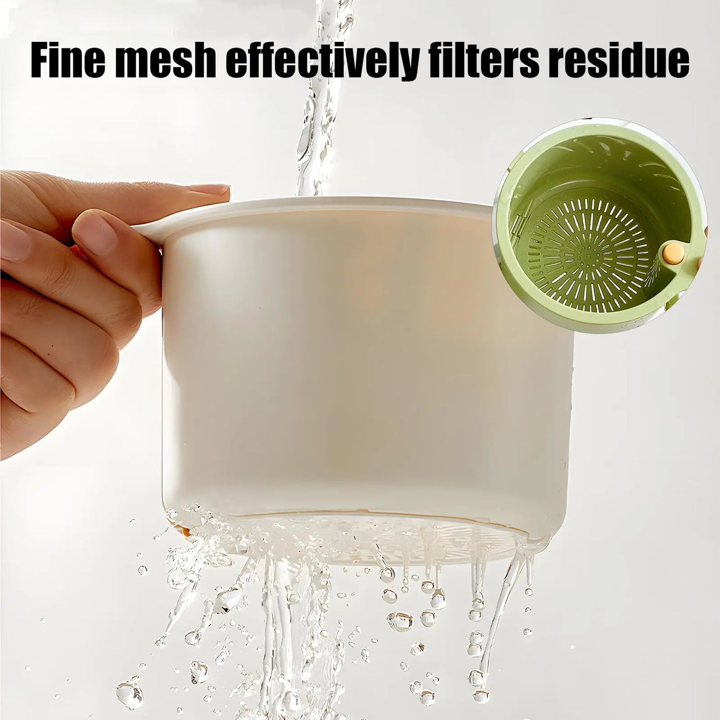 Self-Cleaning Sink Strainer