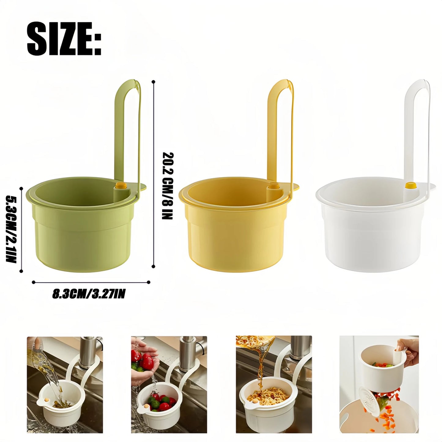 Self-Cleaning Sink Strainer