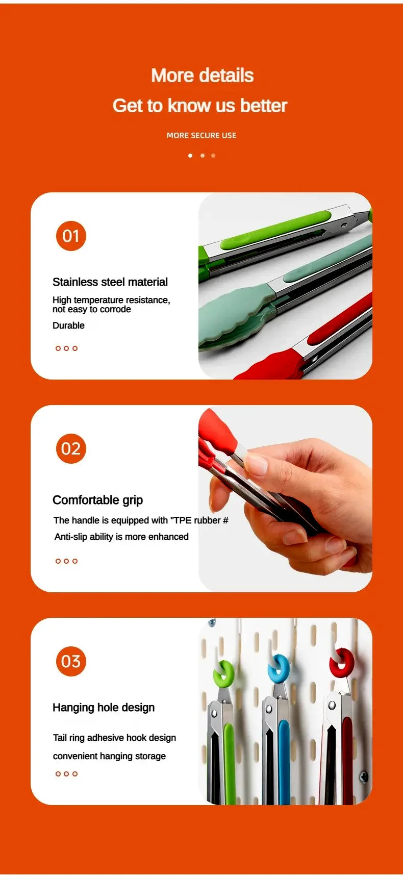 Stainless Steel Tongs