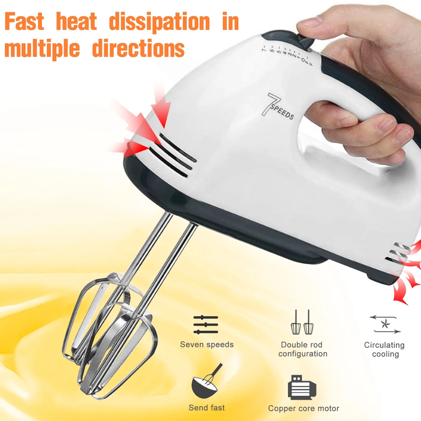 7-Speed Hand Mixer